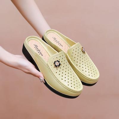 Nuove Sandali Estivi alla Moda Antiscivolo per Casa, Spiaggia per Donne con Suola Morbida Slip-On Mezza Copertura Pantofole