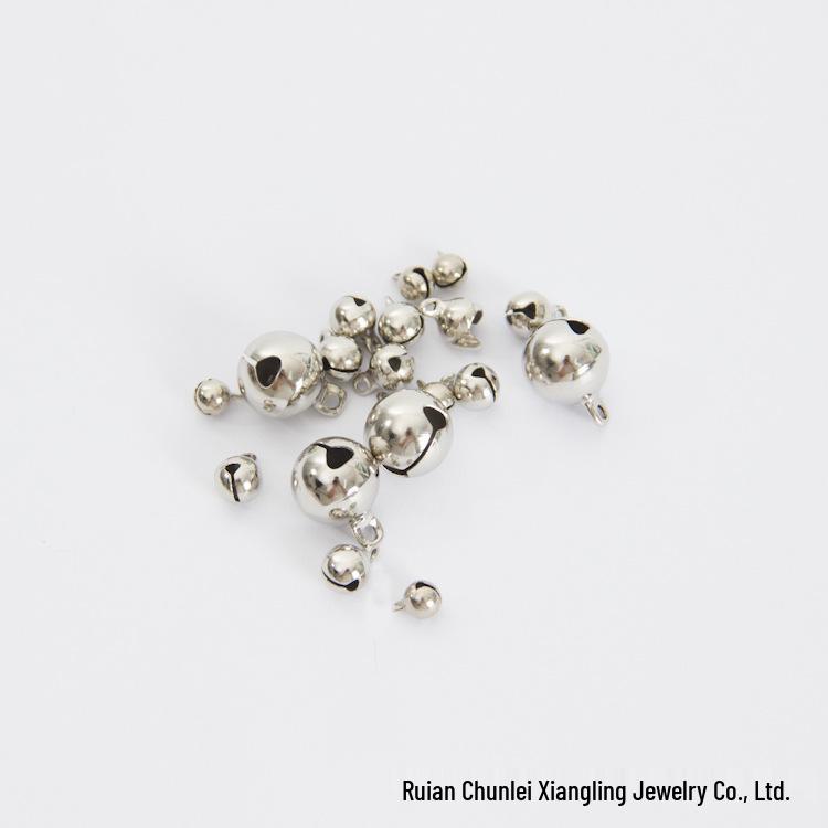 Sino de Coleira para Animais de Estimação Banhado a Prata e Pingente de Ornamento de Natal