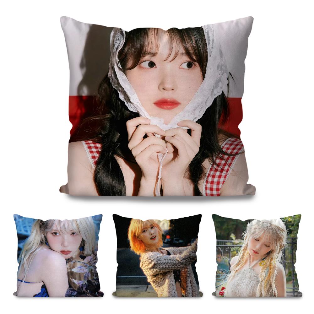 1pc Korean Singer IU Pillow Case Square Pillow Bedroom Sofa Leisure Comfort Cushion Car Living Room Home Decoration 40X40