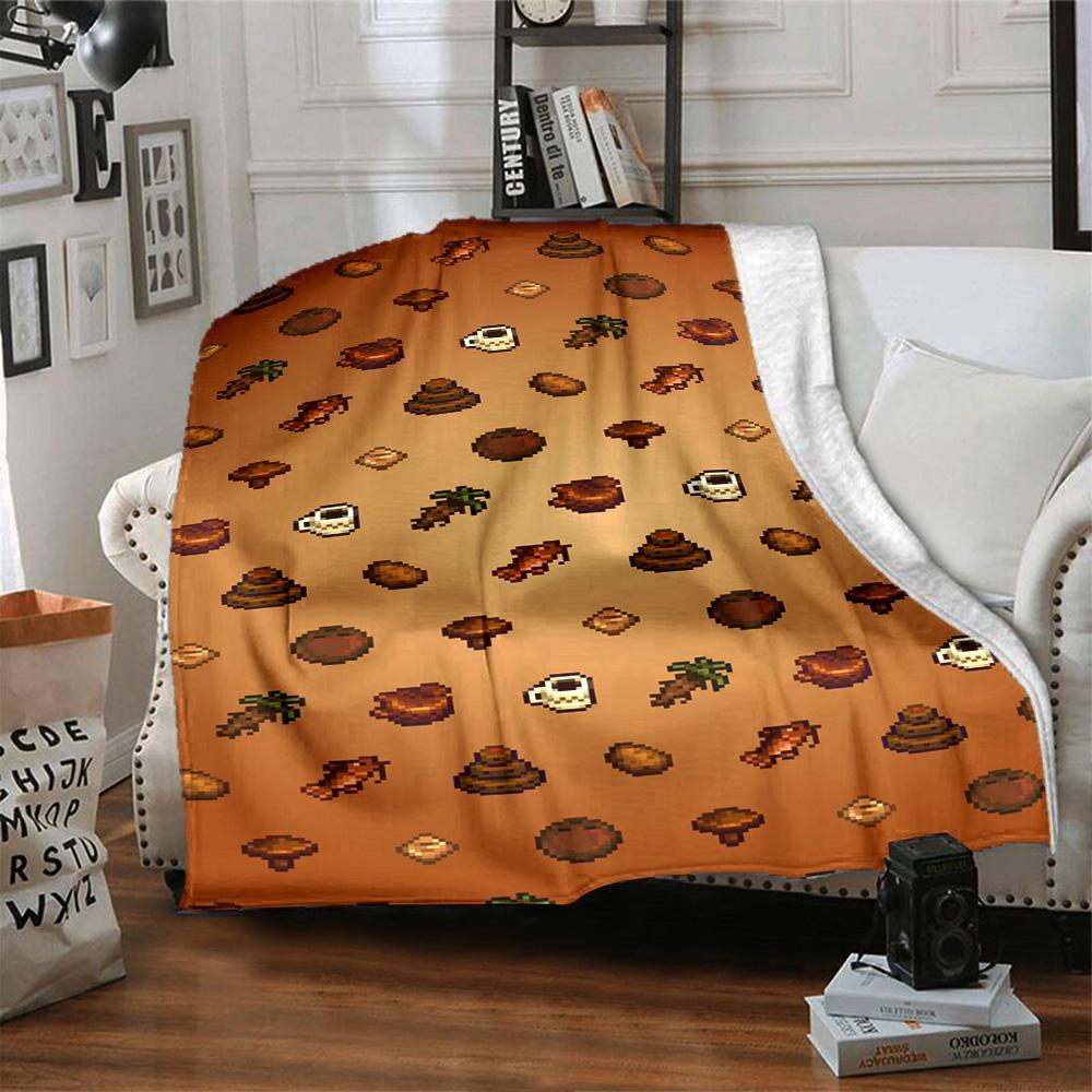Stardew Valley Blanket Soft Cozy Suitable For Seaside Couch Office Four Seasons Universal Modern Style Unique Gift For Family And Friends Camping