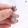 1 Pezzo Anello Finto Ombelico Piercing Finto Ombelico Clip a Corona On Ombelicale Finto Piercing Non Ombelicale Farfalla Cartilagine Gioielli per il Corpo