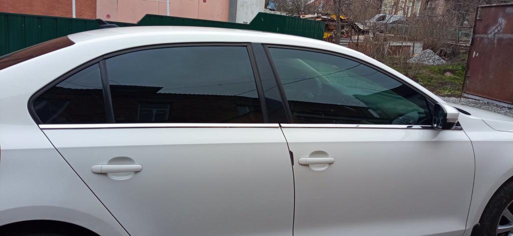 Lower Window Moldings (6 Pcs, Stainless Steel) OmsaLine - Italian Stainless Steel for Volkswagen Jetta 2011-2018