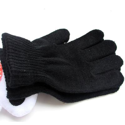 Herbst und Winter Acryl koreanischen Stil einfarbige Kinder magische gestrickte warme Handschuhe