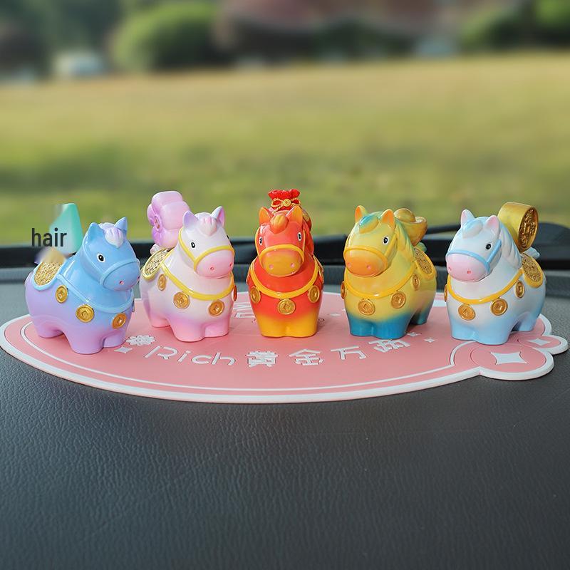 Little Pony Fufu Resin Figurine - Creative Car Console Decoration