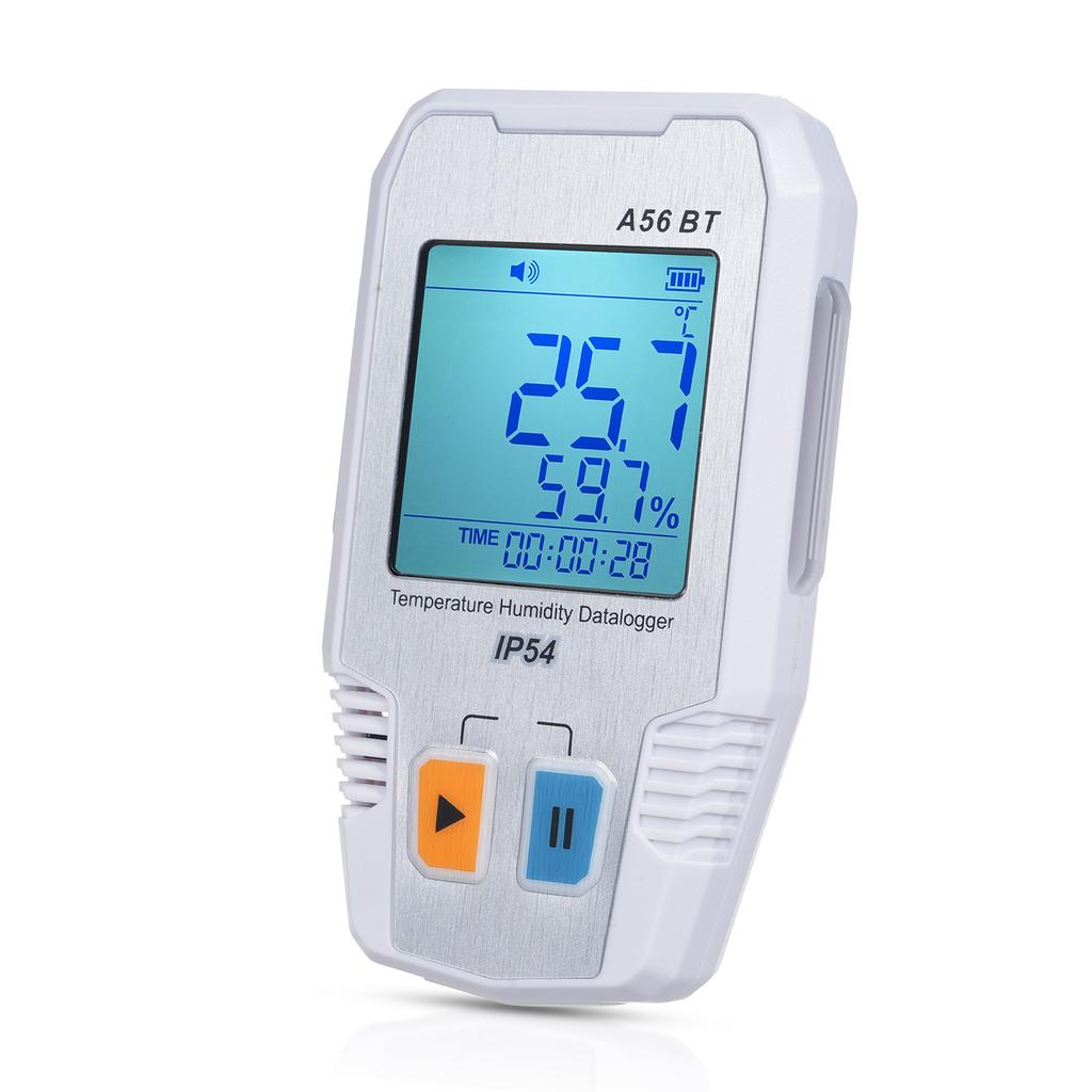 BT Temperature Humidity Data Logger Smart Thermometer Hygrometer 64000 Measurement Data Storage High Precision Sound
