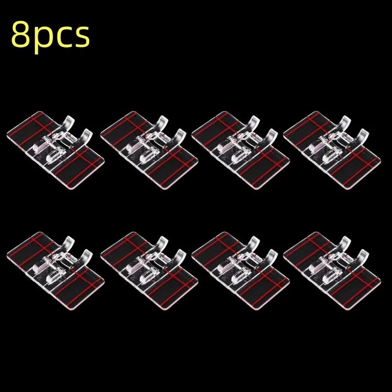 Plastic Clear Parallel Stitch tool Foot Presser Guide Foot Domestic Sewing Machine accessories