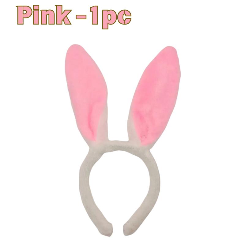 Plush Rabbit Ear Hair Hoop Bunny Ears Headband for Theme Party Stage Performance Easter Cosplay Costume Accessory Hoop Hair