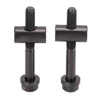 Befestigungsschraube für Fahrradsattelstütze, Fahrradersatz-Sattelstützenschraube, Sattelstützenbolzen, 2 Stück, M5 x 40 mm, Titanlegierung, Fahrradzubehör, Schwarz
