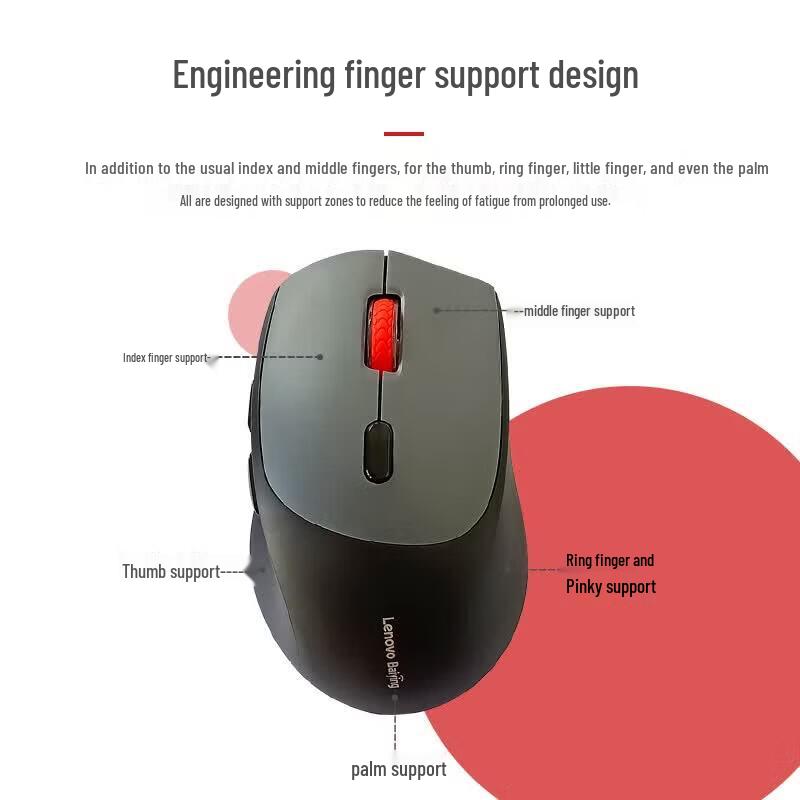 Lenovo MD12 Dual Mode Wireless Bluetooth Office Mouse