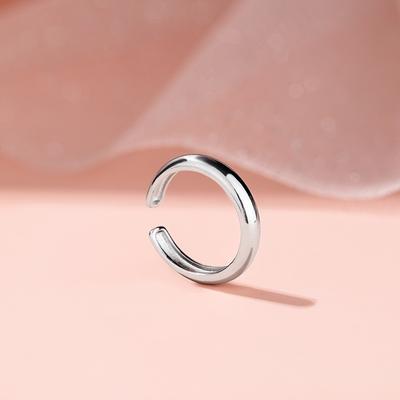 Japan and Korea Simple Geometric Ring Women's Niche Ins Cold Wind Smooth Surface Open Index Finger Ring