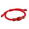 2026 Year of the Horse Zodiac Red Rope Bracelet - Women's/Men's Tai Sui Protective Charm for Horse, Rat, Ox, Rabbit Signs