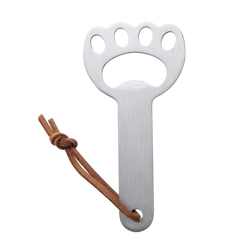 Creative Cat Paw Beer Bottle Opener, Household Love Wood Vertical Cute Bottle Opener, Personalized Lanyard Screwdriver