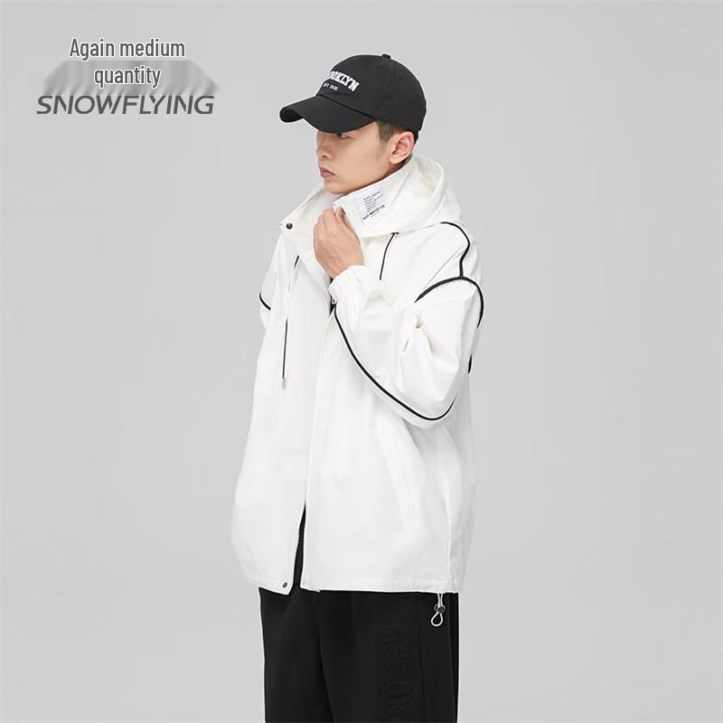

XueZhongFei Men s Spring Hooded Casual Jacket 3XL
