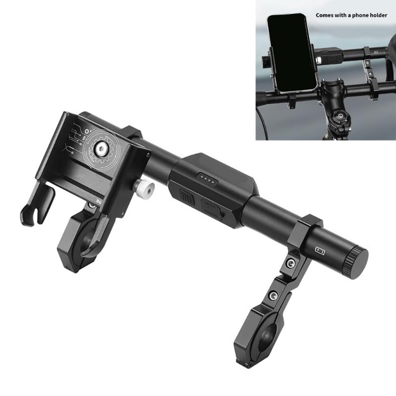 Multifunctional Bicycles Light Handlebars Extenders 360 Degree Rotation Holder for Commuters and Enthusiasts