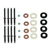 1982A0 Fuel Injector Seal Washer O-Ring Kit for 1.6 HDI Peugeot Citroen Ford 1609848280 1609848080 198185 189173 189170