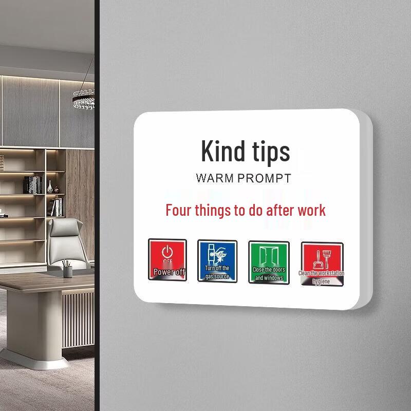 WEZHO Reminder Wall Sign