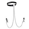 1Pc Nippel Ring Mit Choker Halskette Punk Stil Lange Kette Nippel Barbell Piercing Schmuck