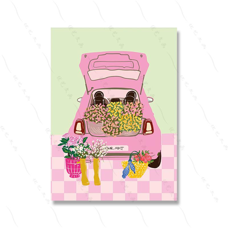 

Галерея Стена Смелый Веселый Напиток Цветы Розовый Арт Постер Девушка-ковбой Бохо Радуга Абстрактная Стена Холст Картина Печать Комната Домашний Декор 21x30cm No Framed