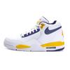 Nike Flight Legacy Leather Abrasion Resistant Mid top Vintage Basketball Shoes Men's Black White BQ4212-102(team656--BOX)