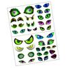Glow In The Dark Halloween Peeking Eyes Self Adhesive Wall Stickers For Spooky Party Decorations PVC Material
