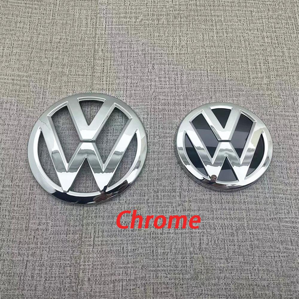 

Для VOLKSWAGEN VW Чорний Хром Автомобільний Передній Значок Решітки Радіатора 137ММ + Задній Значок Кришки Багажника 115ММ Автомобільний Значок Для Volkswagen VW G Golf 7 2014-2017