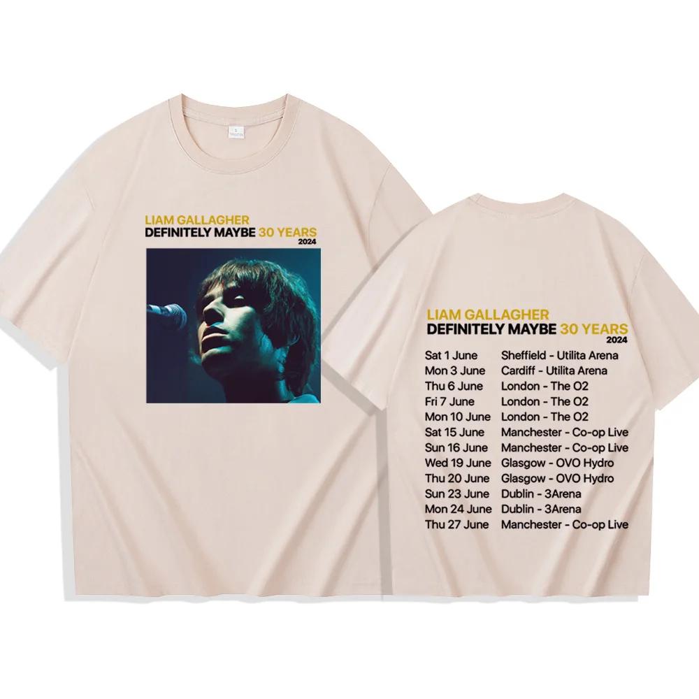 

Summer New Trend Liam Gallagher 2024 T-Shirt The Man Women Harajuku O-Neck Fashion Casual Short Sleeve Top 4XL