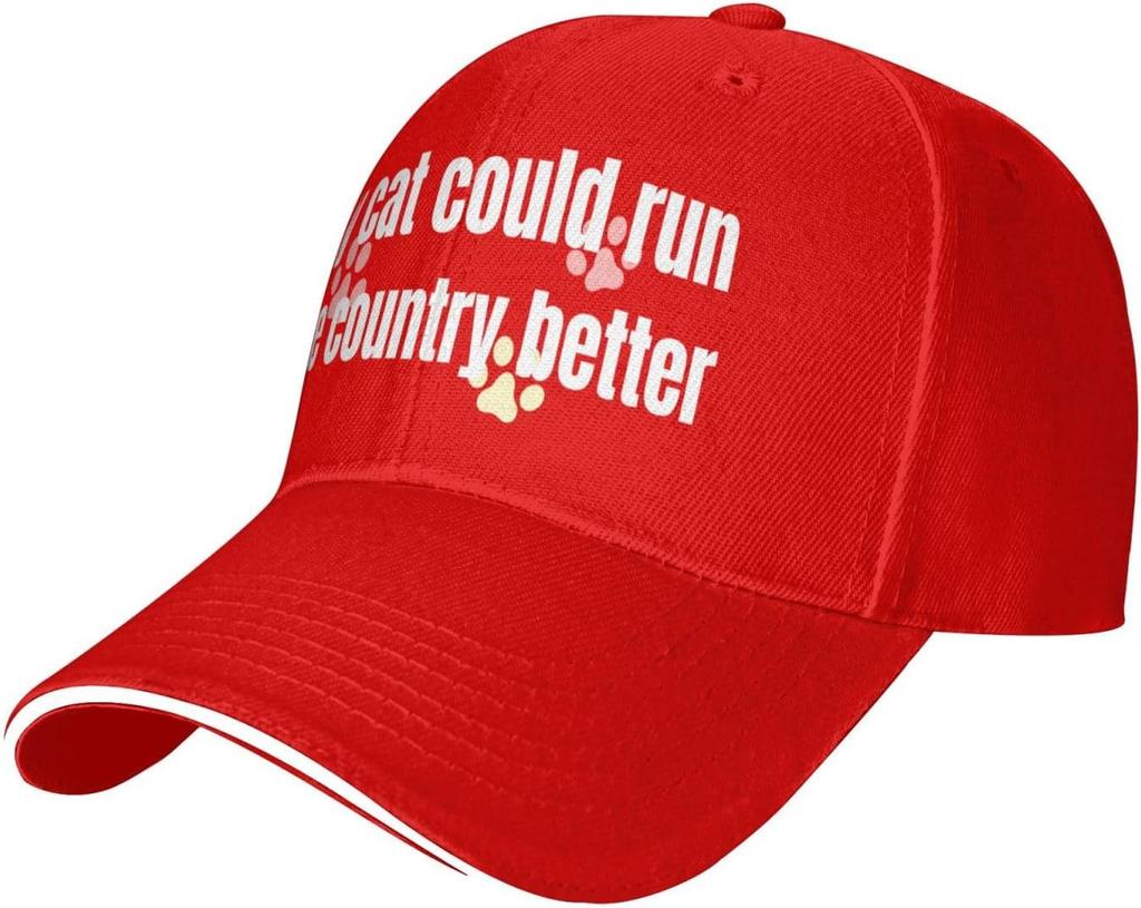 My Cat Could Run The Country Better Baseball Cap Unisex Adult Polyester Adjustable Outdoor Hats