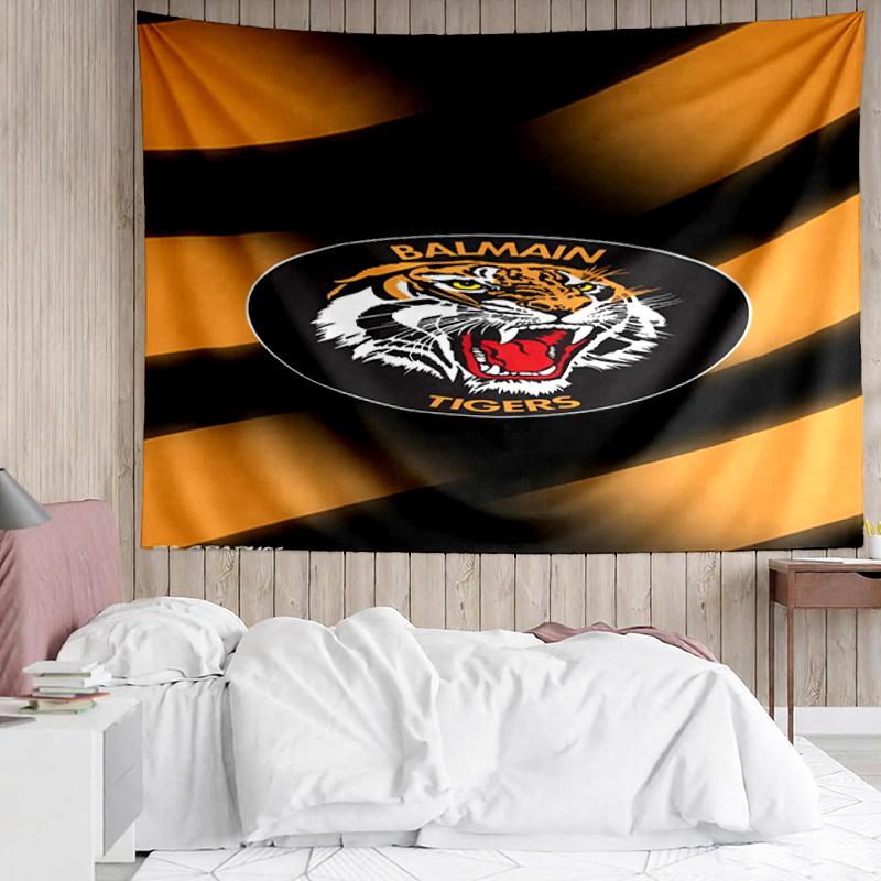 1PC Wests Tigers Roar Strength And Pride Tapestry, Unique Design Tapestry, Suitable for Bedroom,Livingroom, Playroom,Heartwarming Holiday Gifts