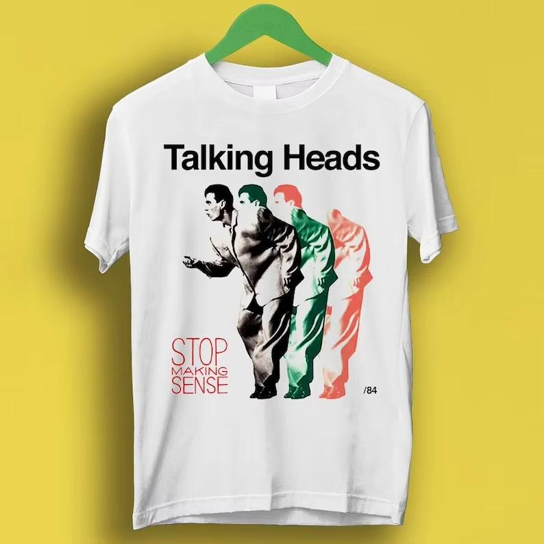 Talking Heads Stop Making Sense Punk Rock Music Retro Cool Gift Tee T Shirt Summer Cotton Mens Women Top Short Sleeve Streetwear