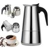 2/4/6/9 Cups Stainless Steel Espresso Coffee Maker Stove Top Coffee Maker for Cafeteras Lover Camping Travel and Home Use