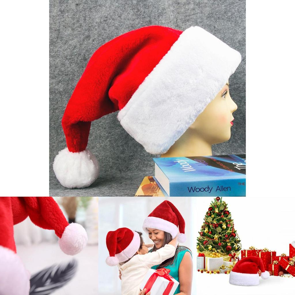 Classic Red And White Unisex Christmas Hat For Adults And Kids Holiday Party