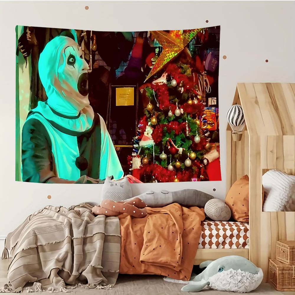 WHalloweensMovie TTerrifier Tapestry Customizable Tapestries Of Various Styleswall Hangings Celebrity Photo Printingwall