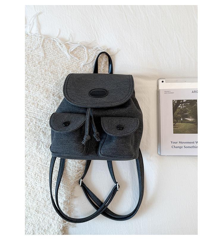 

Bag 2025 new retro denim cute girl backpack ins student small backpack versatile niche schoolbag