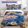 3pcs Mbappe2 Design Cover Set - HD Printed Bedding with 1 Cover and 2 Pillowcases - Perfect for Home and Dorm Decor