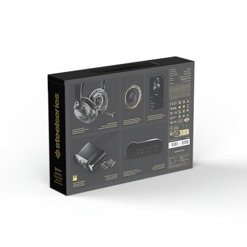 SteelSeries Arctis Nova Elite Gaming Headset Headphones - Lightweight, Wireless, Simultaneous Connection, Closed-back, High-Resolution Audio, Active N
