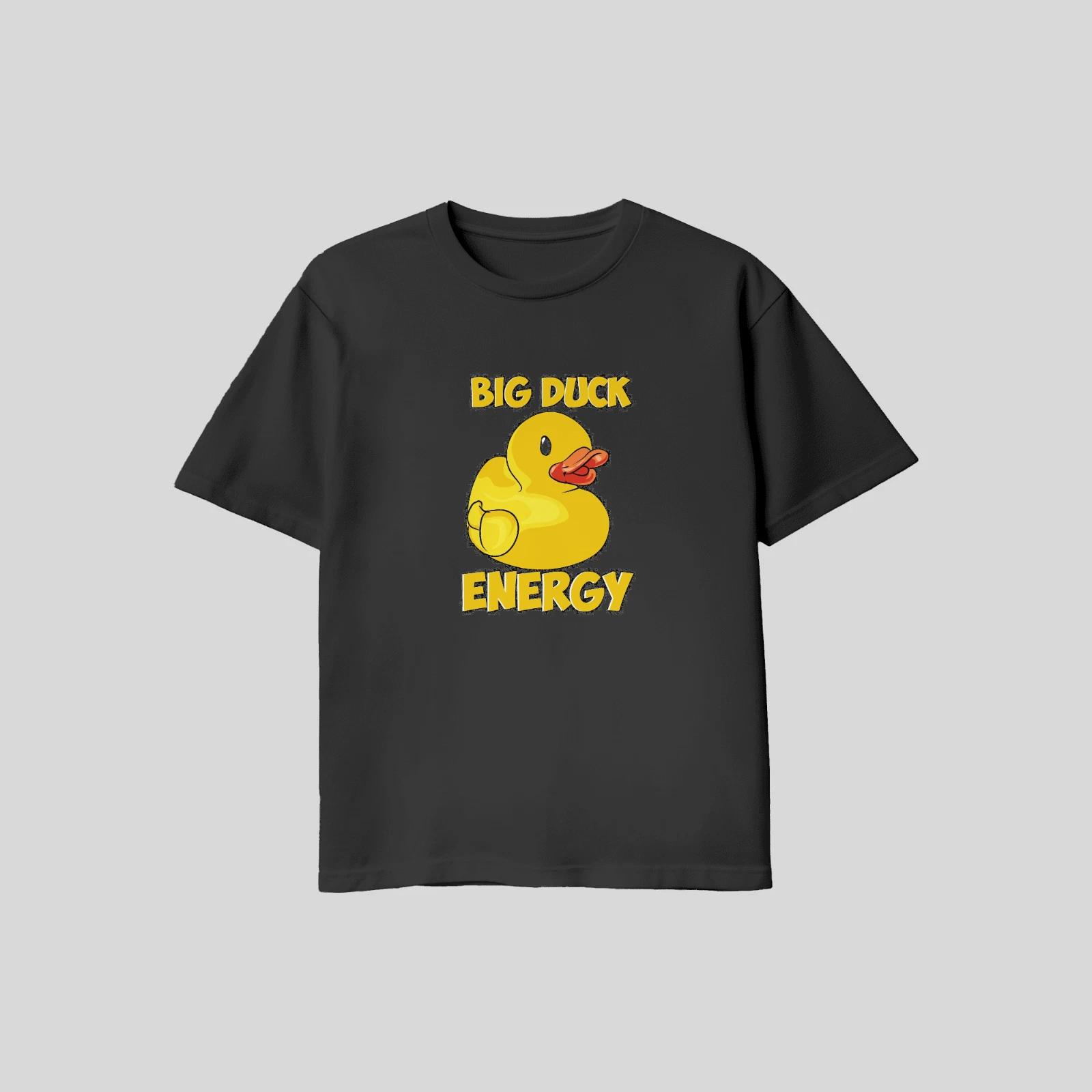 Unisex Adult Casual Graphic Big Duck Energy Rubber Ducky Meme T Shi... M