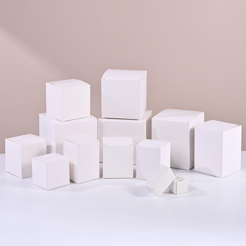 Customizable Small White Foldable Cardboard Box with Double Insert – Durable, Multi-Size Packaging Solution