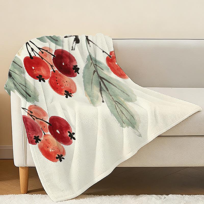 Lightweight Flannel Blanket Soft, Warm & Skin-friendly, Ideal for Home Relax, Car Use & Holiday Decor (Christmas, Halloween)