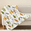 No-Shed Flannel Blanket, Leaf Print Soft Cozy Throw Blanket, Warm Fuzzy Blanket for Home, Couch, Bed, TV Watching, Cozy Relax Vibe