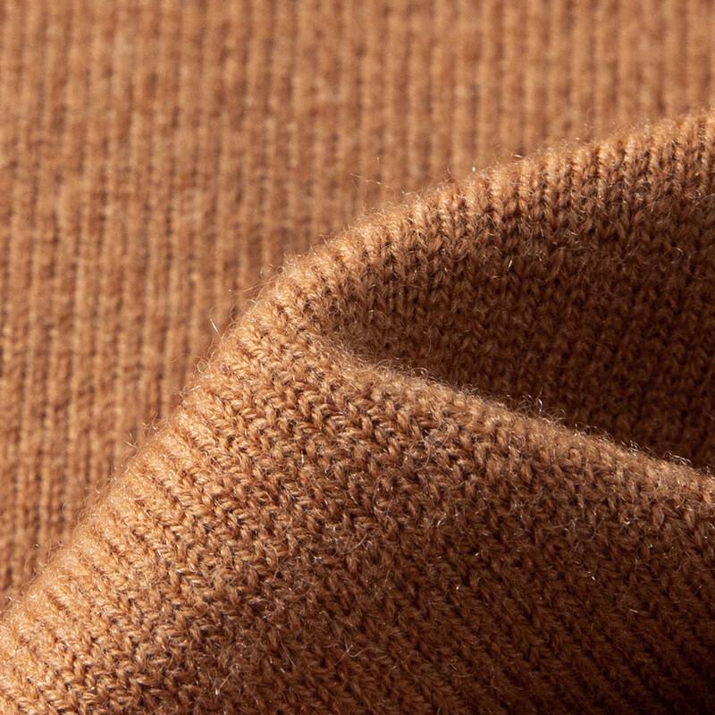 TUHUANG Women's Pure Wool Color-blocked Knit Sweater
