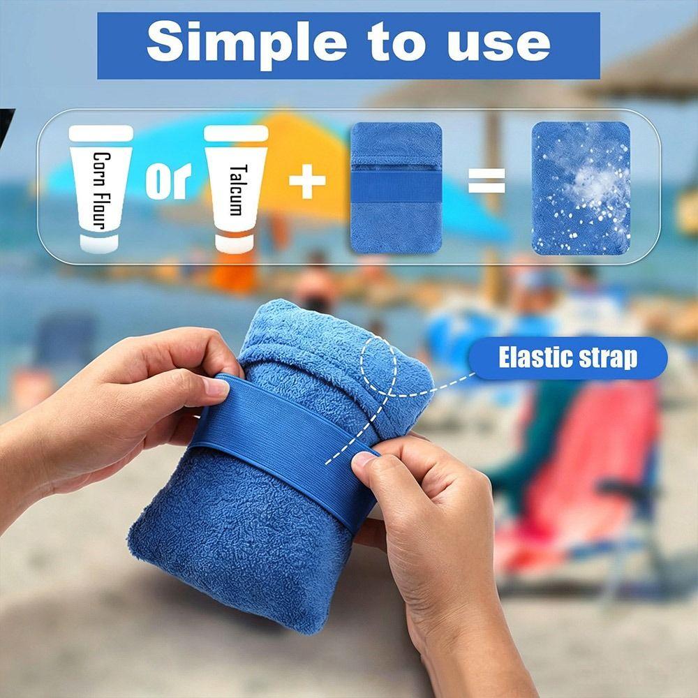 Lightweight Outdoor Beach Use 12*10cm/14*12cm Sandproof Beach Towels  Suitable for Outdoor