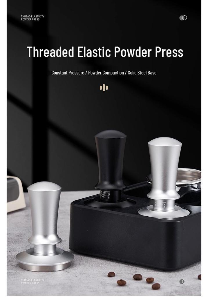 Adjustable Coffee Tamper with Scale - Balanced Constant Force Hammer