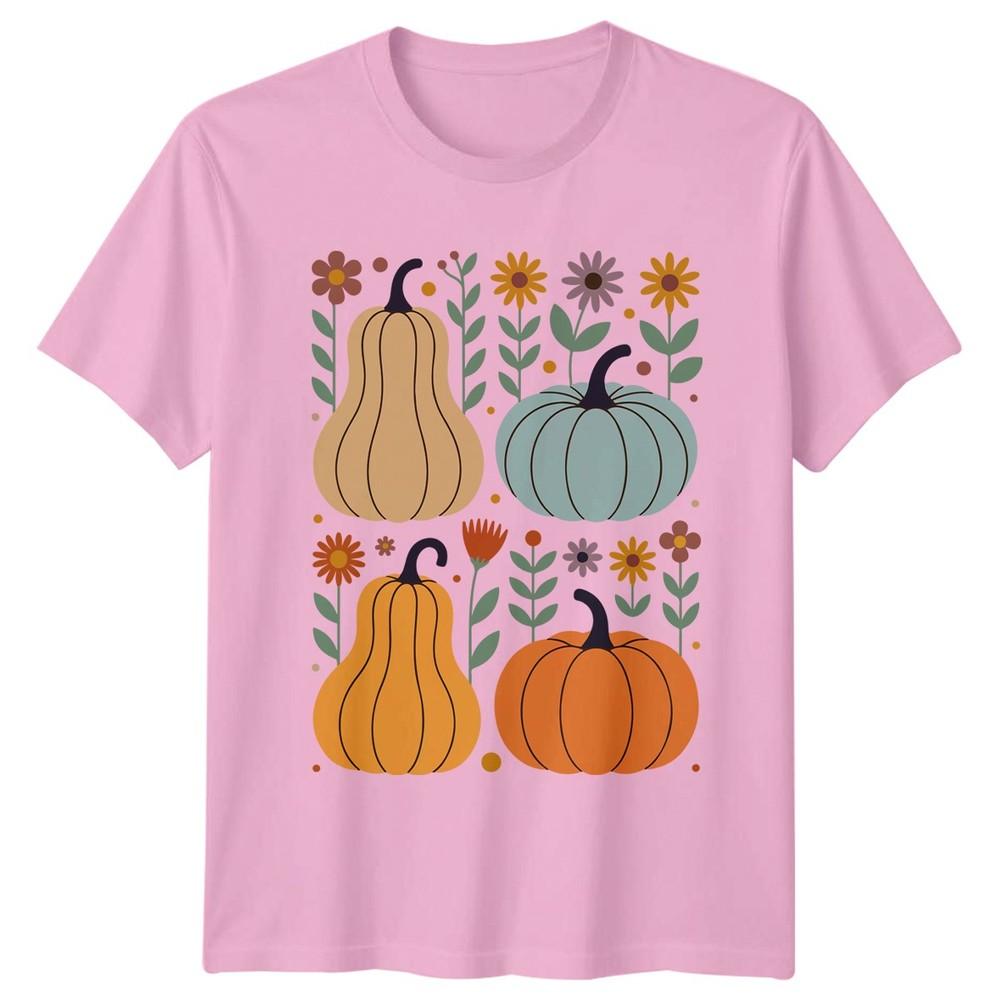 Autumn Harvest Pumpkins Fall Seasonal Unisexs TShirt Unisexs Tee Graphic Unisex