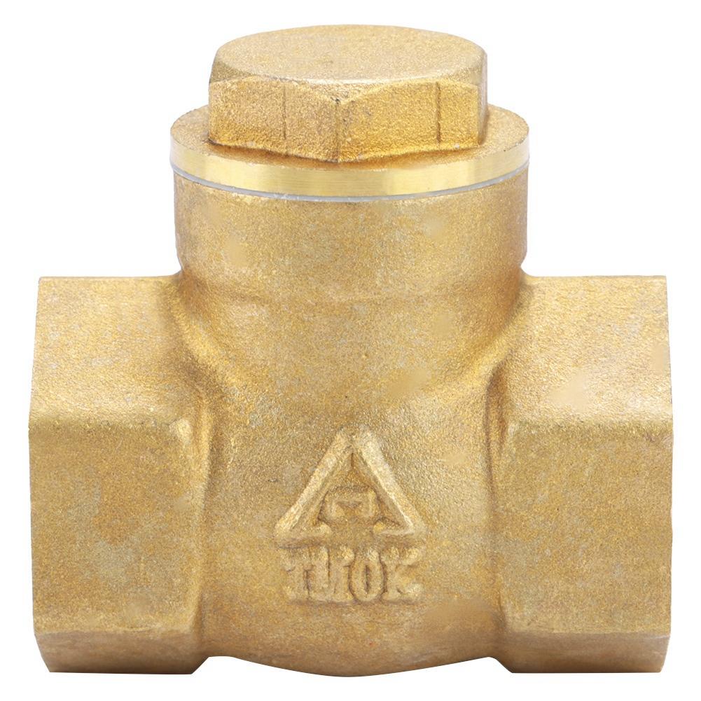 Golden Brass One Way Female Thread Swing Check Valve  Brass Check Valve Parts (DN20)