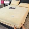 Lenzuolo con angoli in flanella calda con fascia elastica per letto singolo/matrimoniale Coprimaterasso aderente super morbido e caldo Coprimaterasso delicato sulla pelle