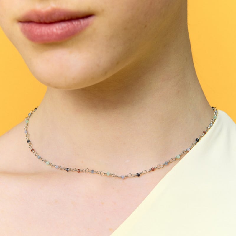 VINTAGE HOLLYWOOD Ice Floe Chain Necklace_VH2536NE004M