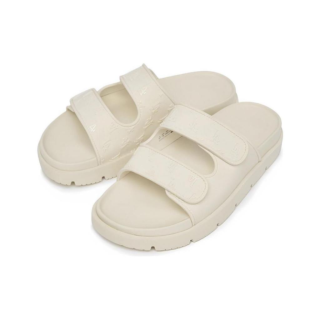 MLB Slipper Chunky Bouncer Slide Sandals Unisex Footwear White 3ALPCBT33-07WHS