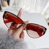 New M Letter Cat Eye Sunglasses Internet Celebrity Ins Same Retro Sunglasses Women'S Trendy Sunglasses 90315