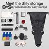 Bicycle Saddle Storage Bag 5.8L Capacity Waterproof Reflective Road Mountain Bike Seat Rear Tail Bag Organizer Pouch Cycling Bike Accessories