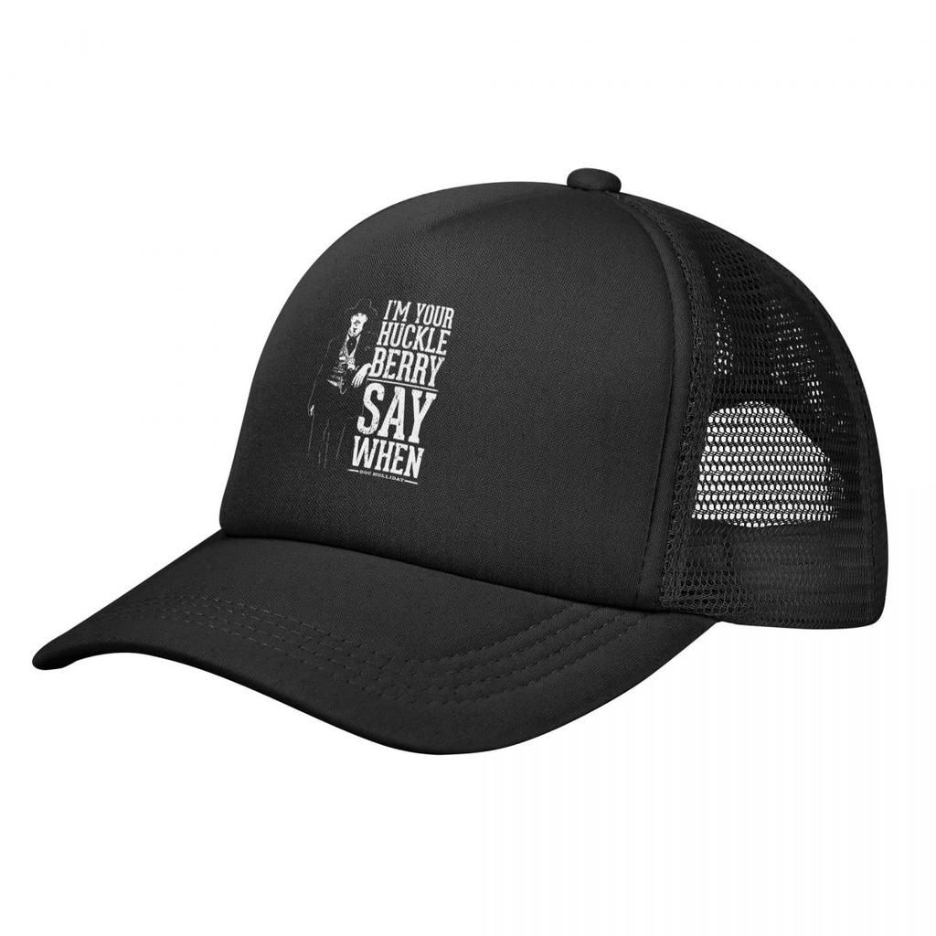 Baseball Caps Val Kilmer I'm Your Huckleberry Say When Mesh Hats Peaked Sun Caps Men Women Hats